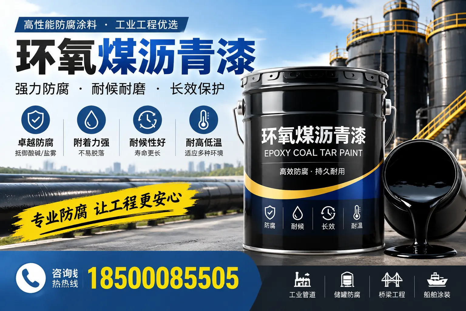 环氧煤沥青漆的施工方法与注意事项,确保在荆门顺利完成